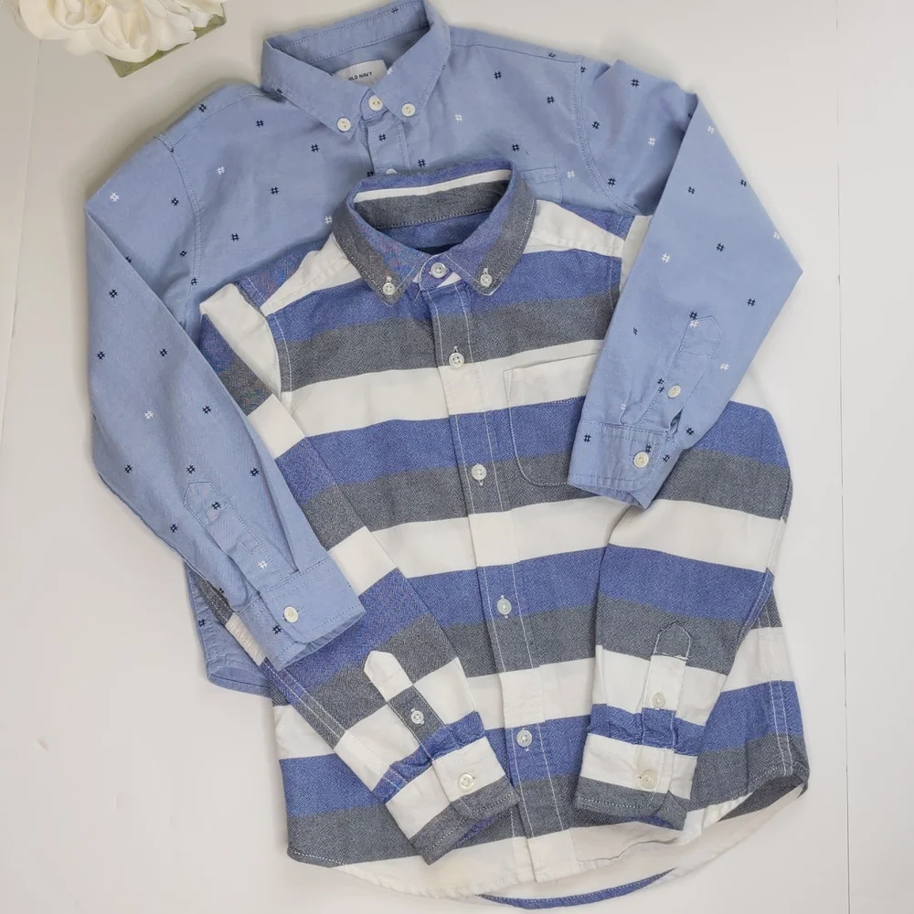 Children's Place, Old Navy Collared Bundle Shirts Blue Size Small 5/6